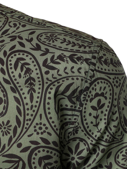 Men's Retro Paisley Cotton Breathable Long Sleeve Shirt