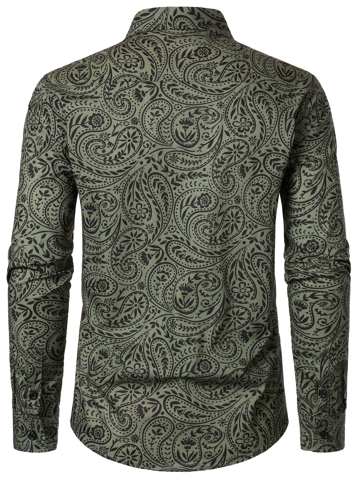 Men's Retro Paisley Cotton Breathable Long Sleeve Shirt