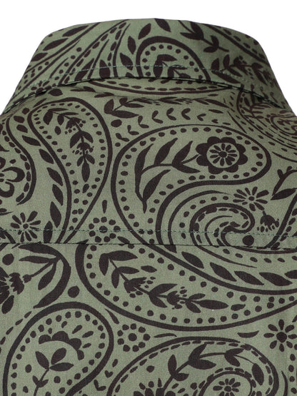 Men's Retro Paisley Cotton Breathable Long Sleeve Shirt