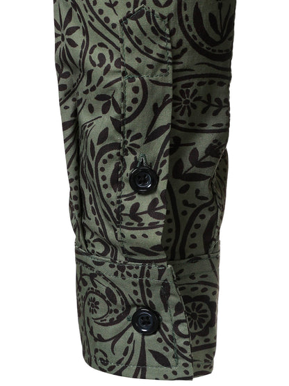 Men's Retro Paisley Cotton Breathable Long Sleeve Shirt