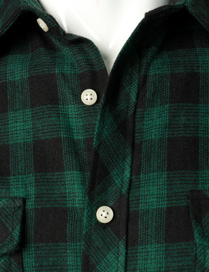 Men's Casual Plaid Double Pocket Flannel Checkered Button Up Long Sleeve Shirt