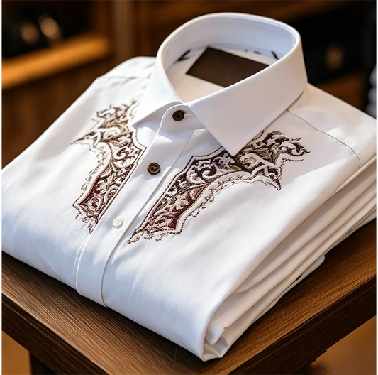 Vintage Printed Casual Shirt