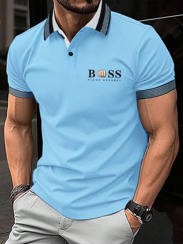 Casual Men'S Zipper Polo