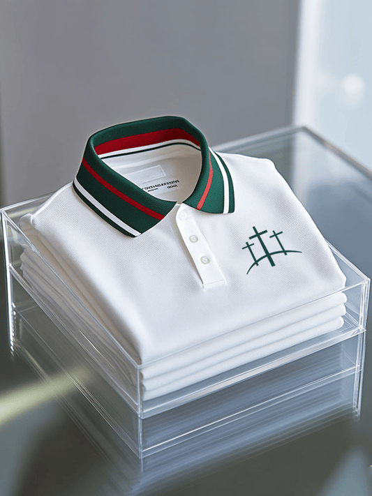 Men's Faith Printed Casual Short Sleeve Polo Shirt