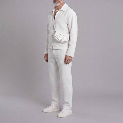 Men's Solid-Color Jacket Sets