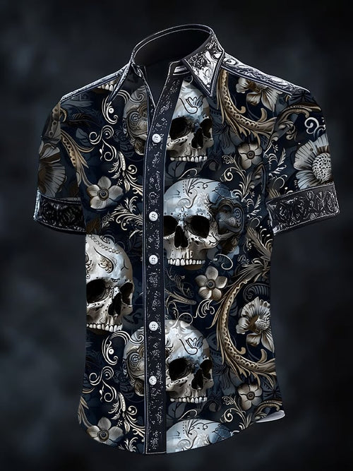 Men's Gothic Dark Short Sleeve Shirt