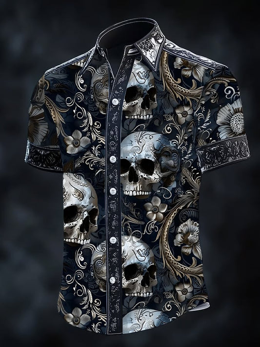 Men's Gothic Dark Short Sleeve Shirt