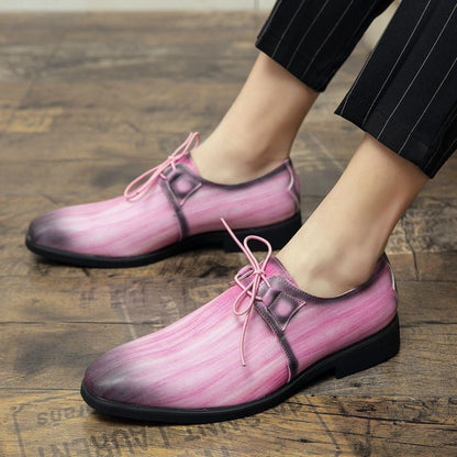Men's British Style Business Formal Versatile Leather Shoes