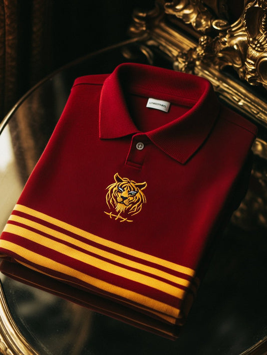 Men's Casual Business Button Long Sleeve Polo Shirt