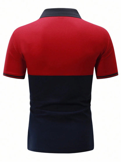 Men's Printed Casual POLO Shirt