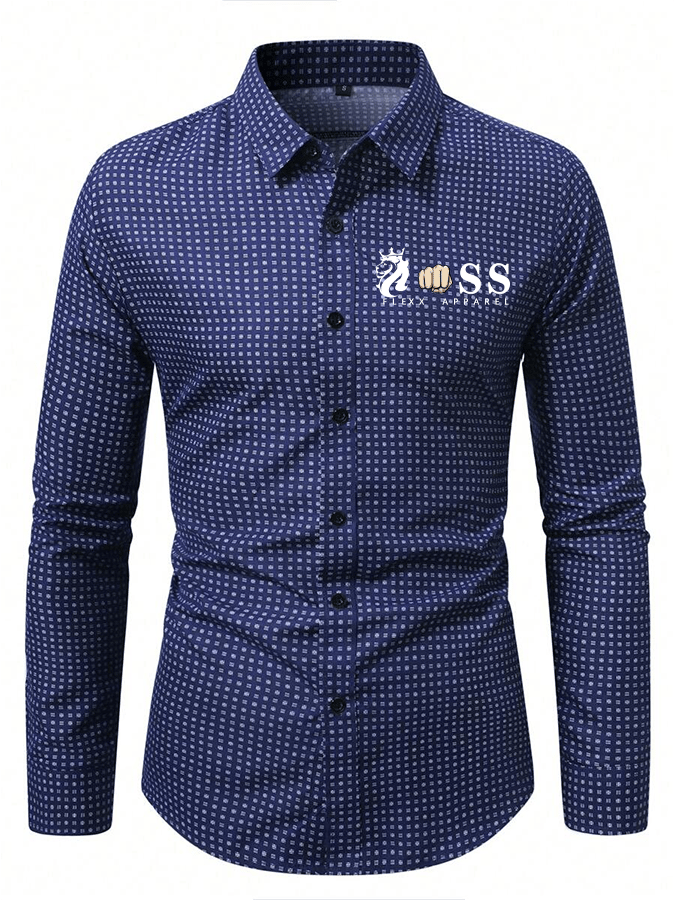 Men's Plaid Business Casual Shirt