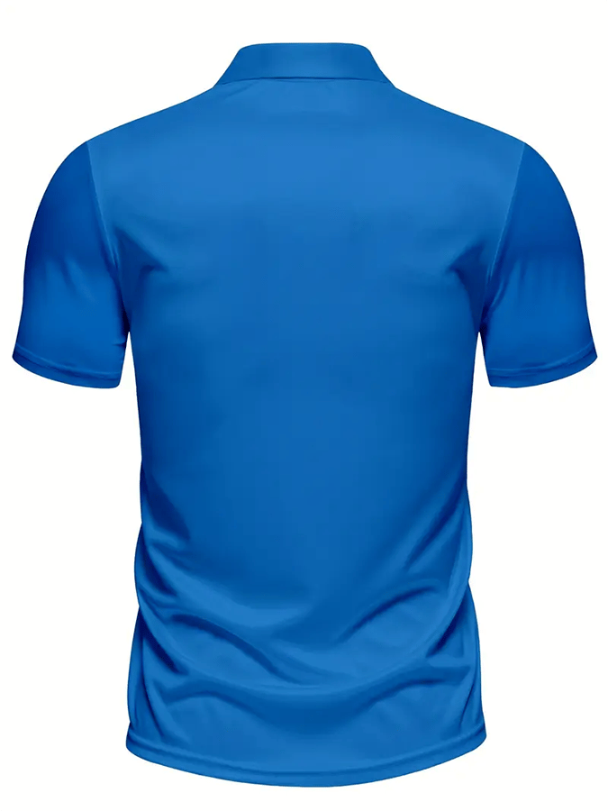 Men's Golf Casual Printed Casual Polo Shirt