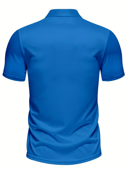 Men's Golf Casual Printed Casual Polo Shirt