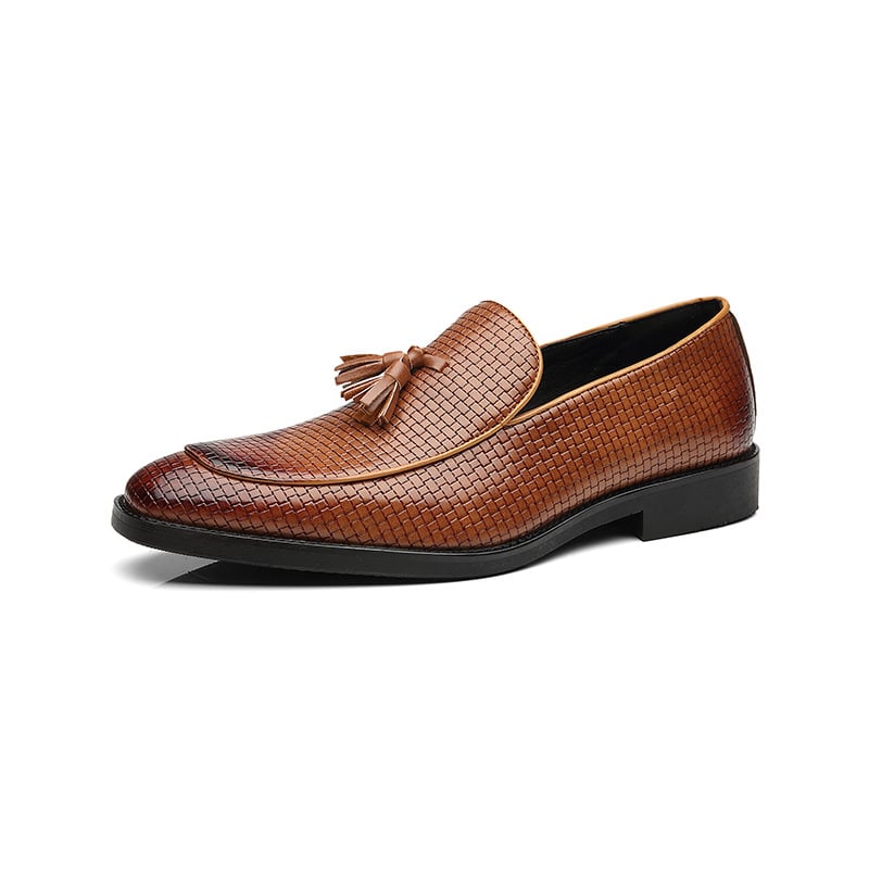Business Casual Simple Fashion Tassel Men'S Leather Shoes