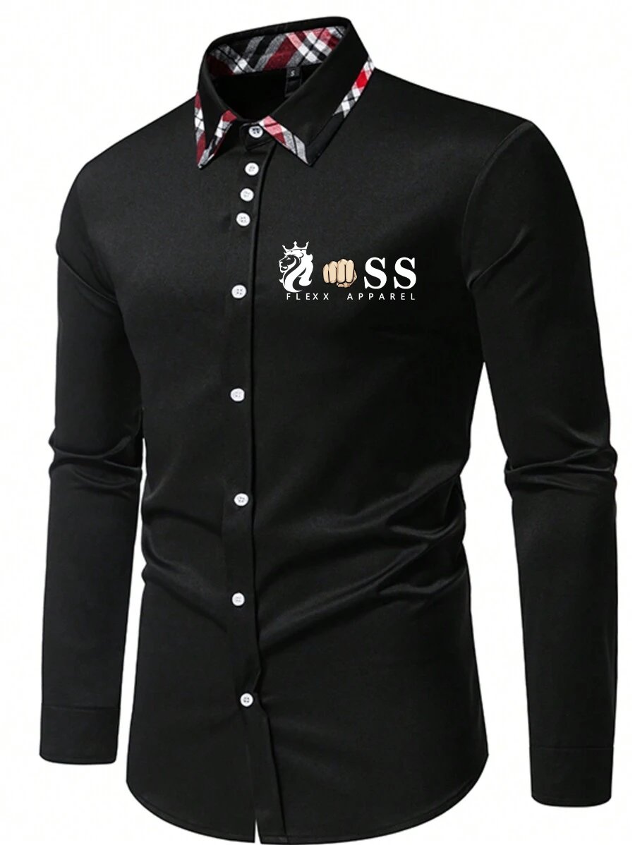 Men's Plaid Business Casual Shirt