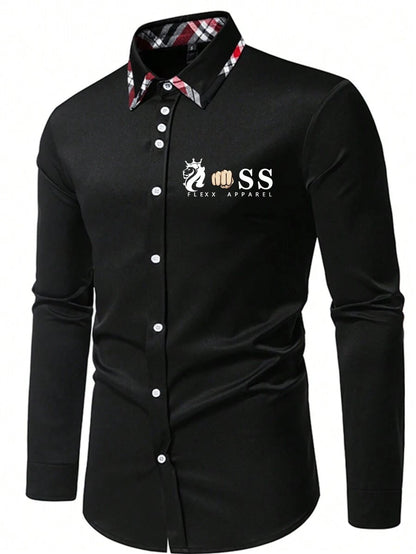 Men's Plaid Business Casual Shirt
