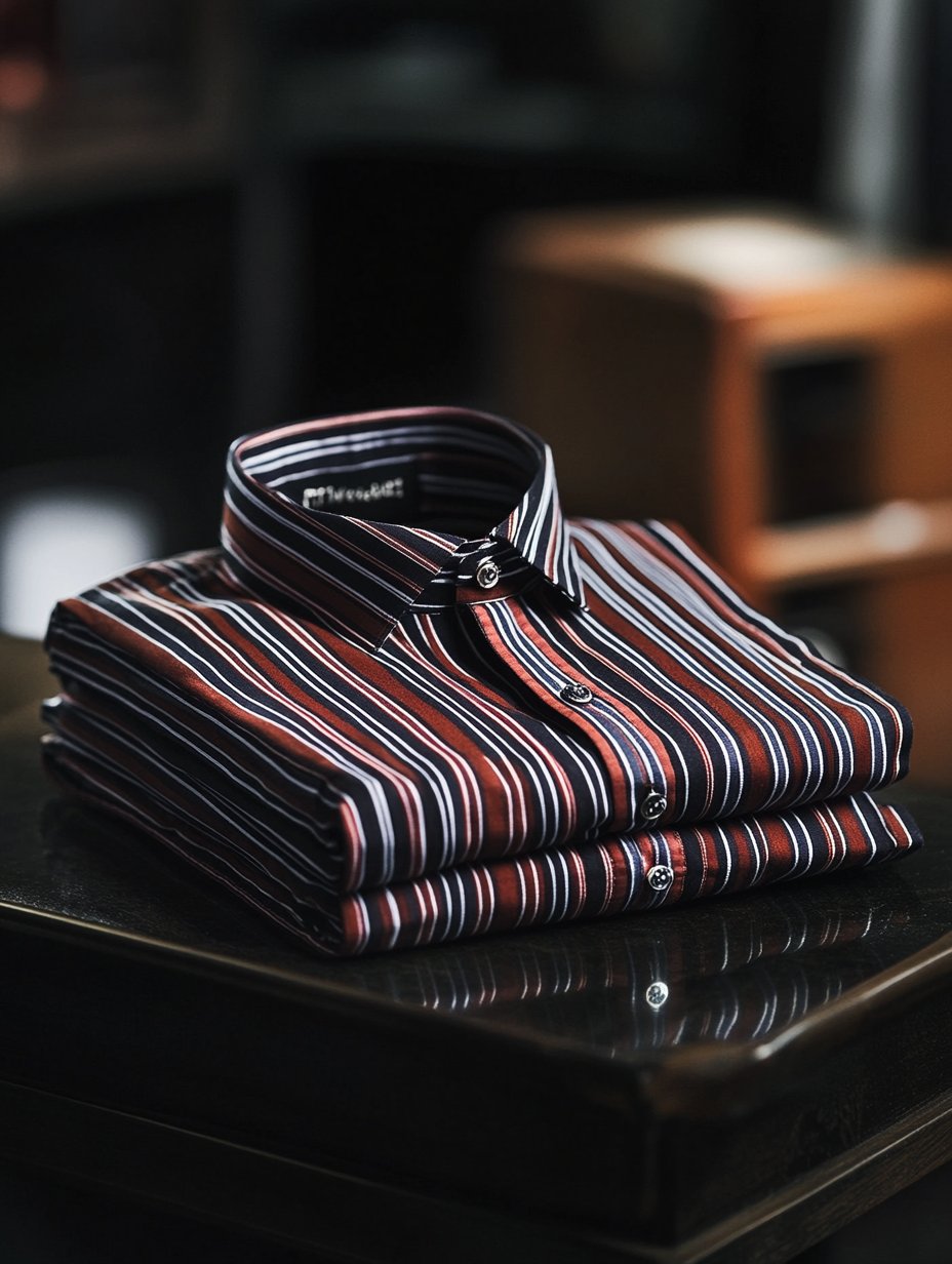 Men's Striped Luxe Long Sleeve Shirt