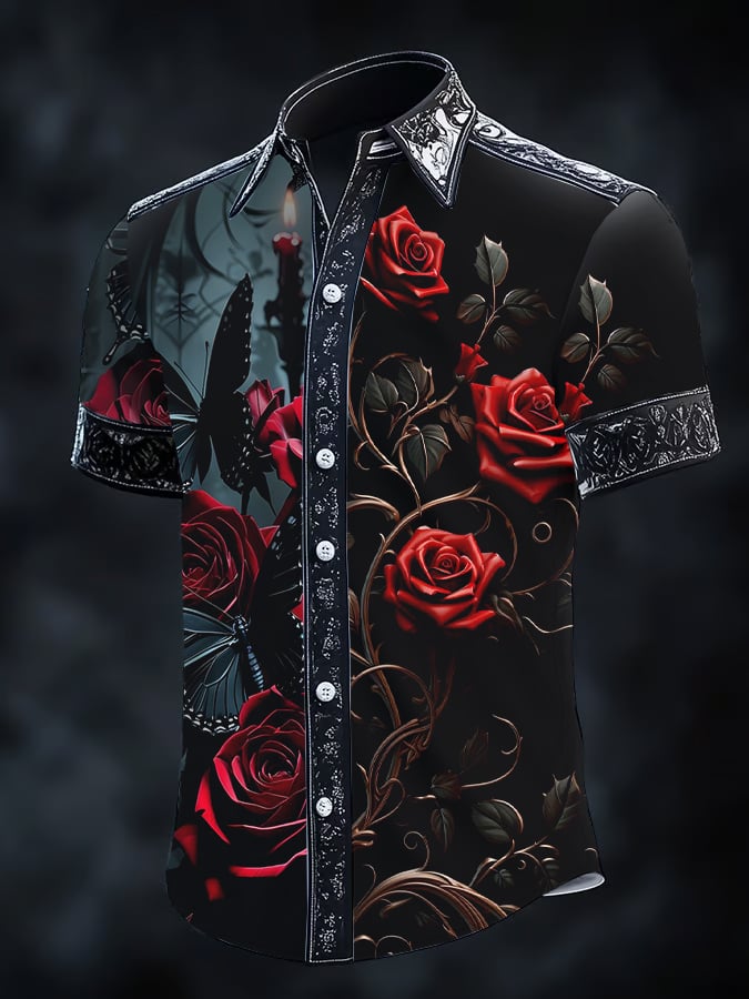 Men's Retro Gothic Dark Shirt