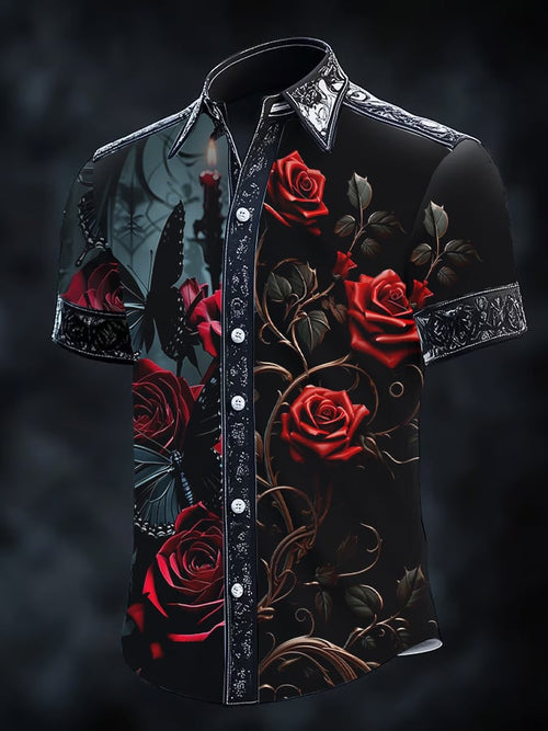Men's Retro Gothic Dark Shirt