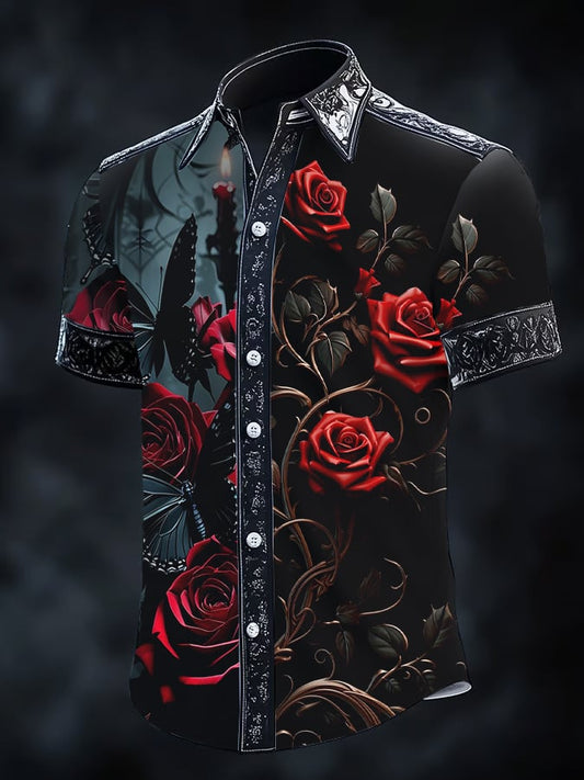 Men's Retro Gothic Dark Shirt