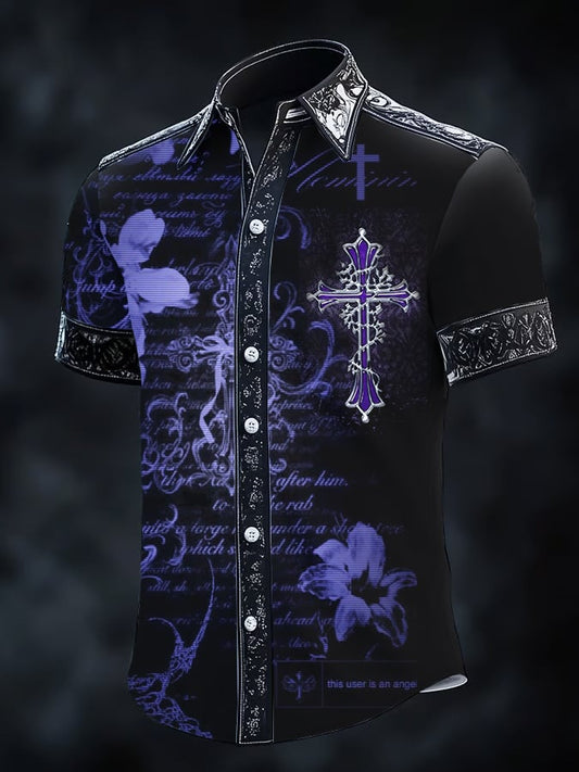 Men's Retro Gothic Dark Shirt