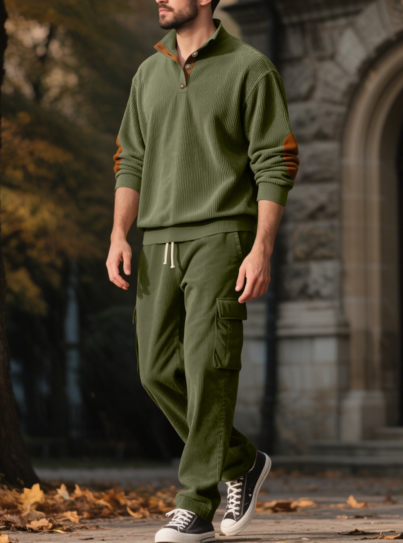 Pullover and cargo pants set