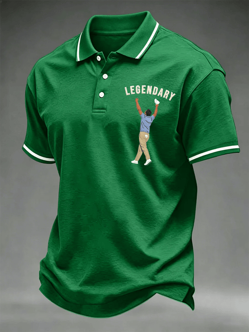 Men's Golf Champion Print Casual Polo