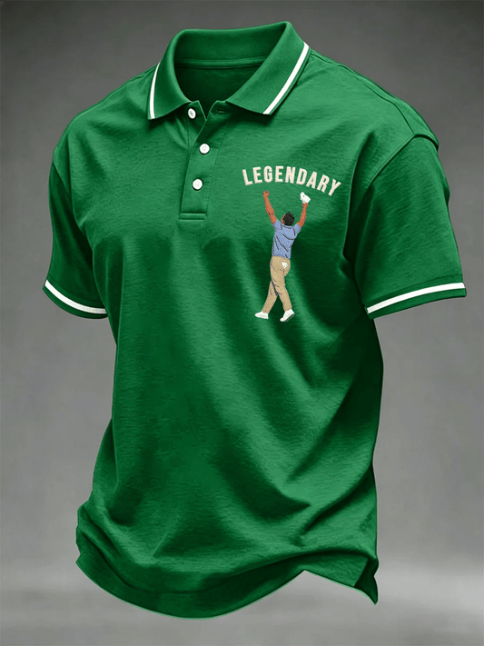 Men's Golf Champion Print Casual Polo