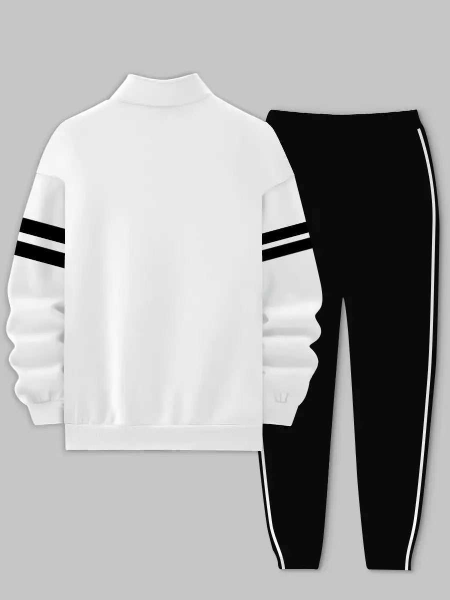 Relaxed Zipper Long Sleeve Two Piece Set