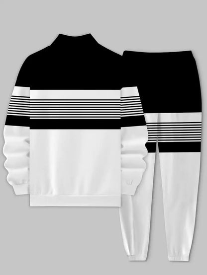 Relaxed Zipper Long Sleeve Two Piece Set
