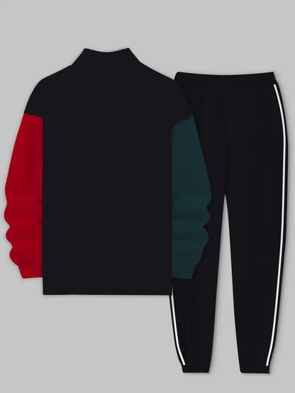 Relaxed Zipper Long Sleeve Two Piece Set