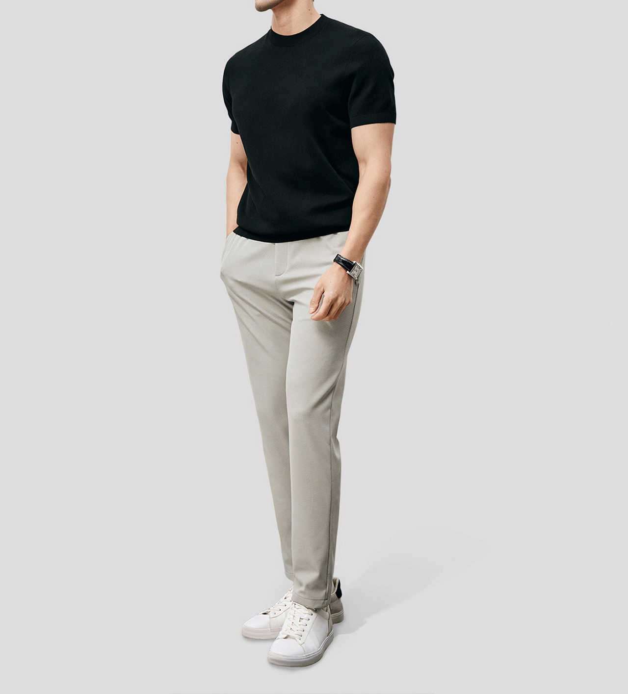 GentleKnit Short Sleeve Knitted T-Shirt