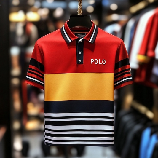 Luxury Business Casual Vacation Short Sleeve POLO Shirt