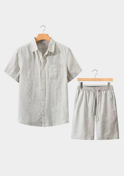 Aurelio Shortsleeve Summer Set - Beige