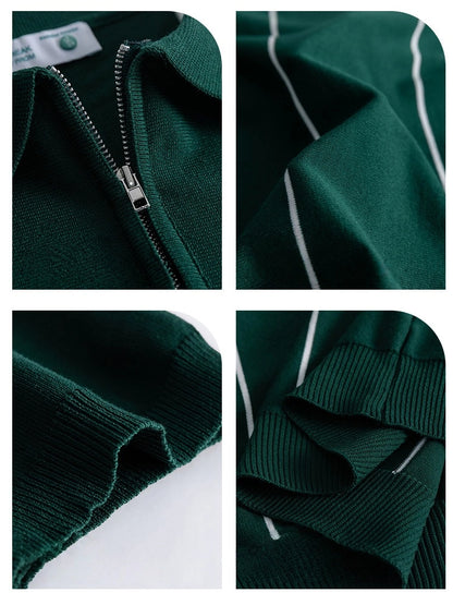 Men's Ice Silk Knitted Polo Shirt
