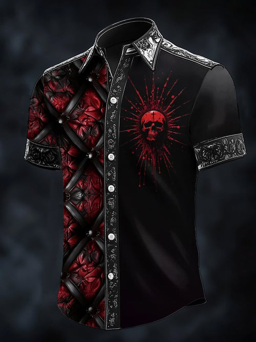 Men's Casual Retro Gentleman Satin Shirt