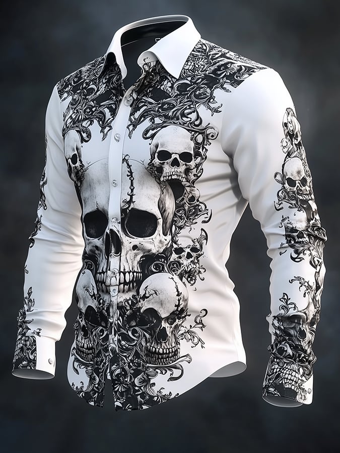 Men's Retro Gothic Dark Shirt