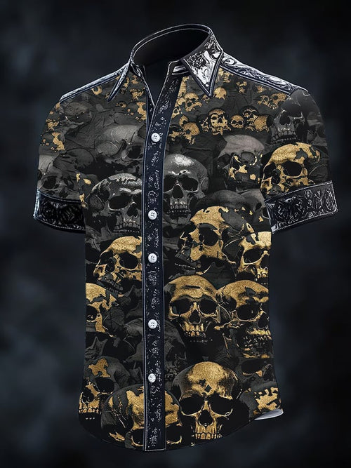 Men's Retro Gothic Dark Shirt