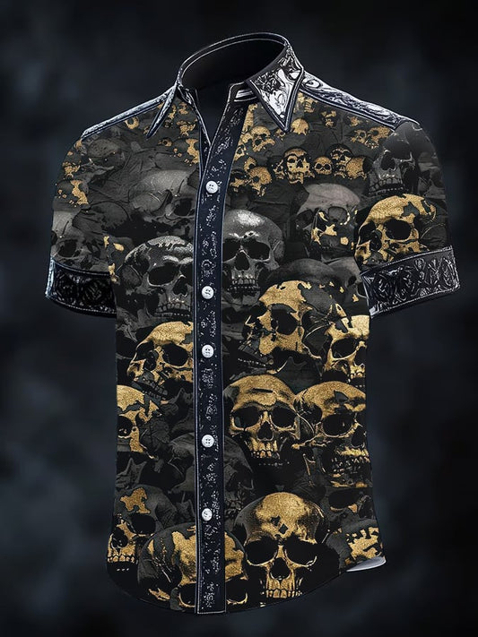 Men's Retro Gothic Dark Shirt