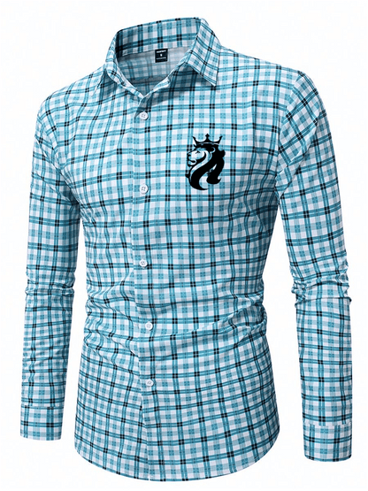 Men's Plaid Business Casual Shirt