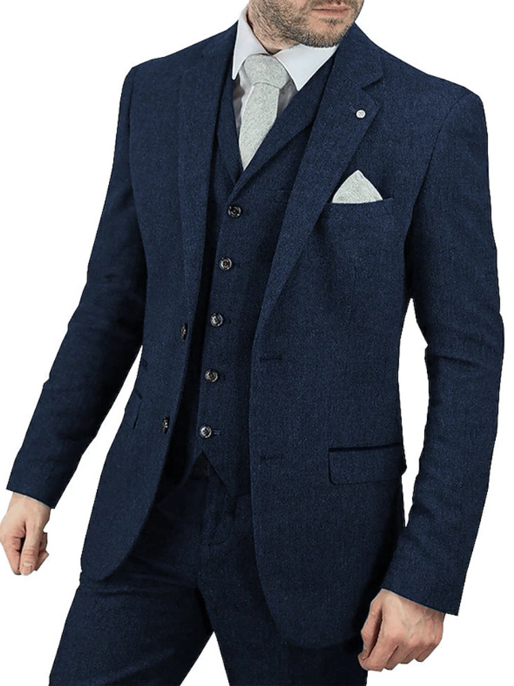 Men's casual pants suit two piece