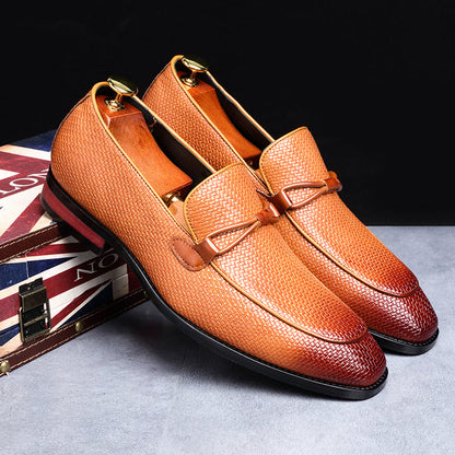 Business Casual British Style Fashion Men'S Leather Shoes