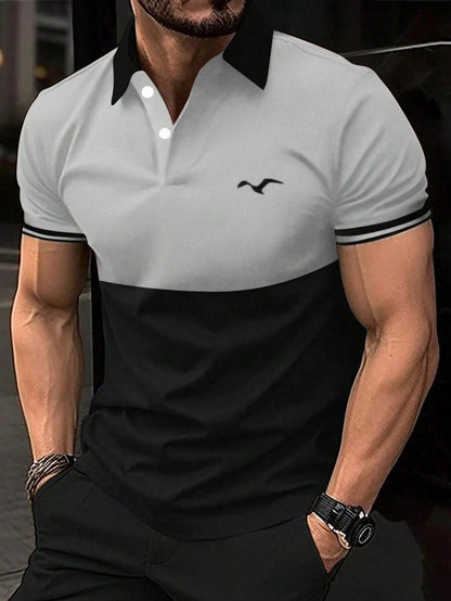 Men's Printed Casual POLO Shirt
