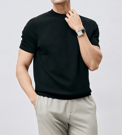 GentleKnit Short Sleeve Knitted T-Shirt