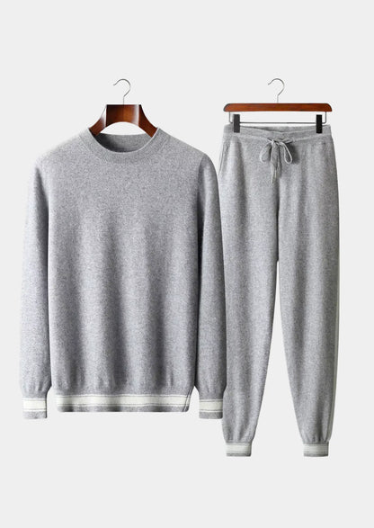 Premium Cashmere Light Gray Vienna Leisure Set