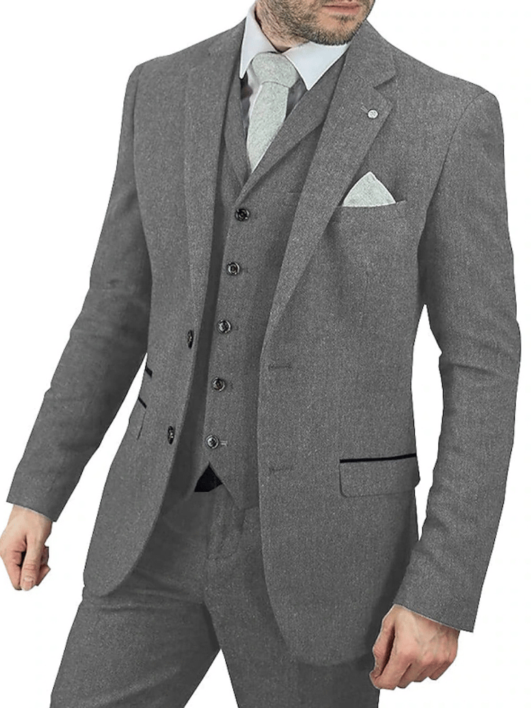 Men's casual pants suit two piece