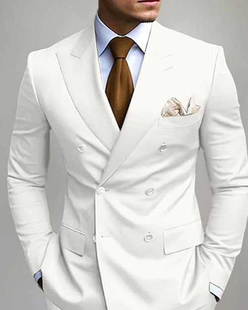 Men's Business Solid Color Suit