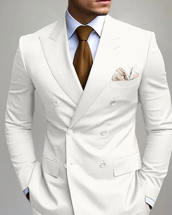 Men's Business Solid Color Suit