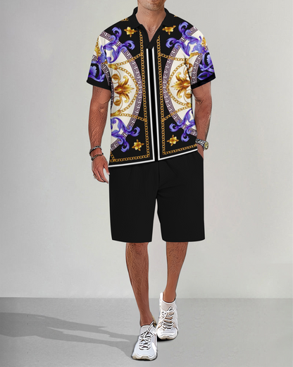 Suitmens Men's Casual Summer POLO Set 019