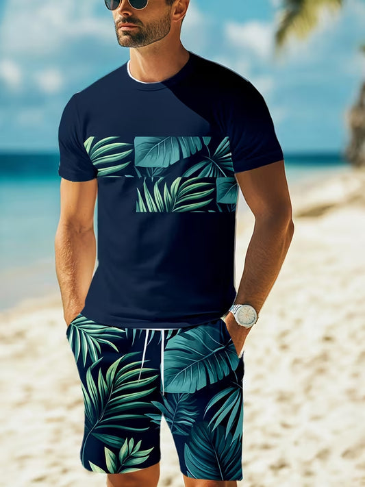 2026 Men's Short-Sleeved T-Shirt and Shorts Set
